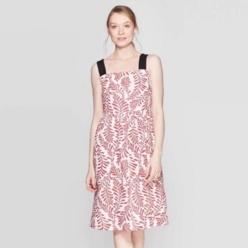 Multicolor Red & White Who What Wear Dress